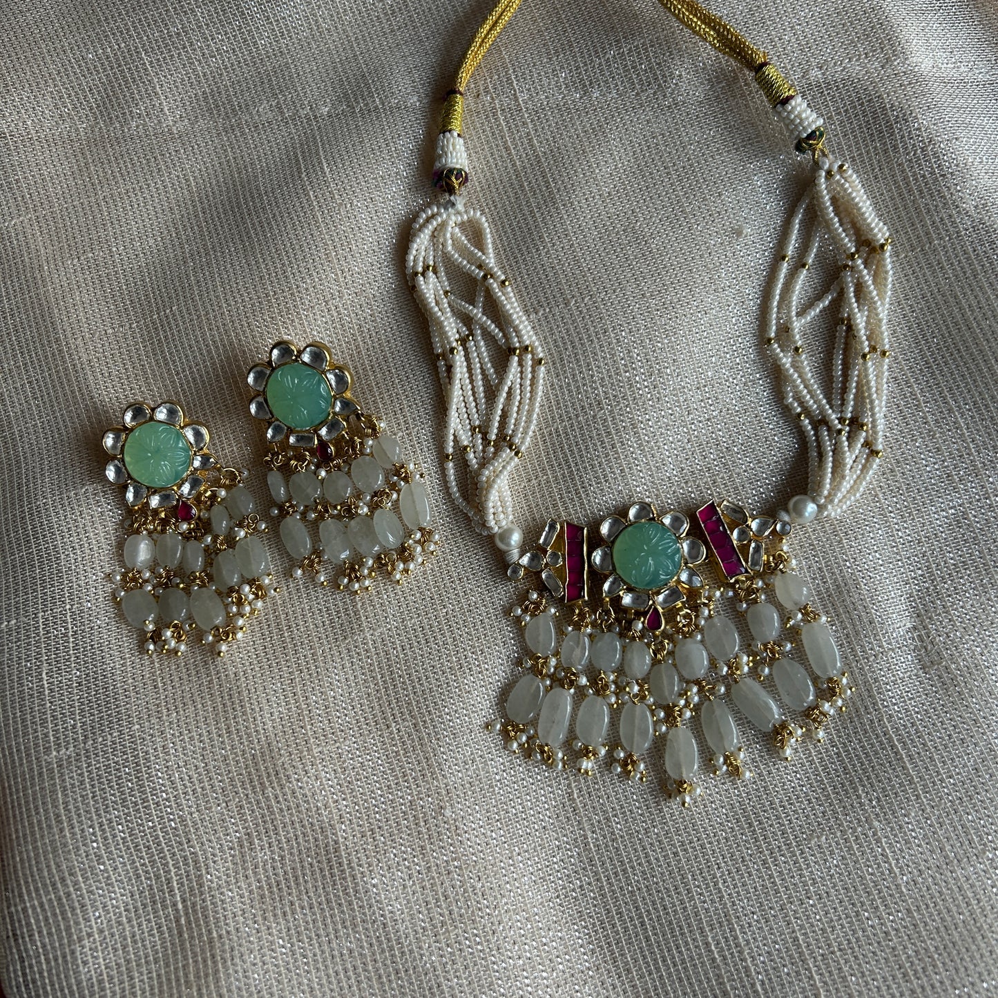 ZINNI MINT BEAD SET