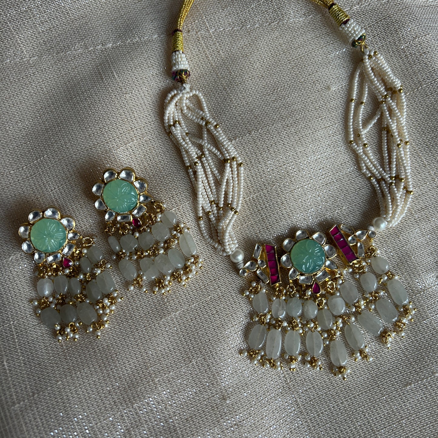 ZINNI MINT BEAD SET