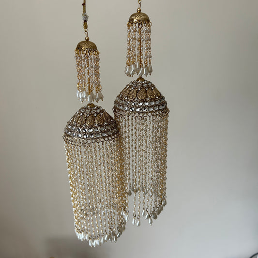 ANTIQUE PEARL STRING KALIRE