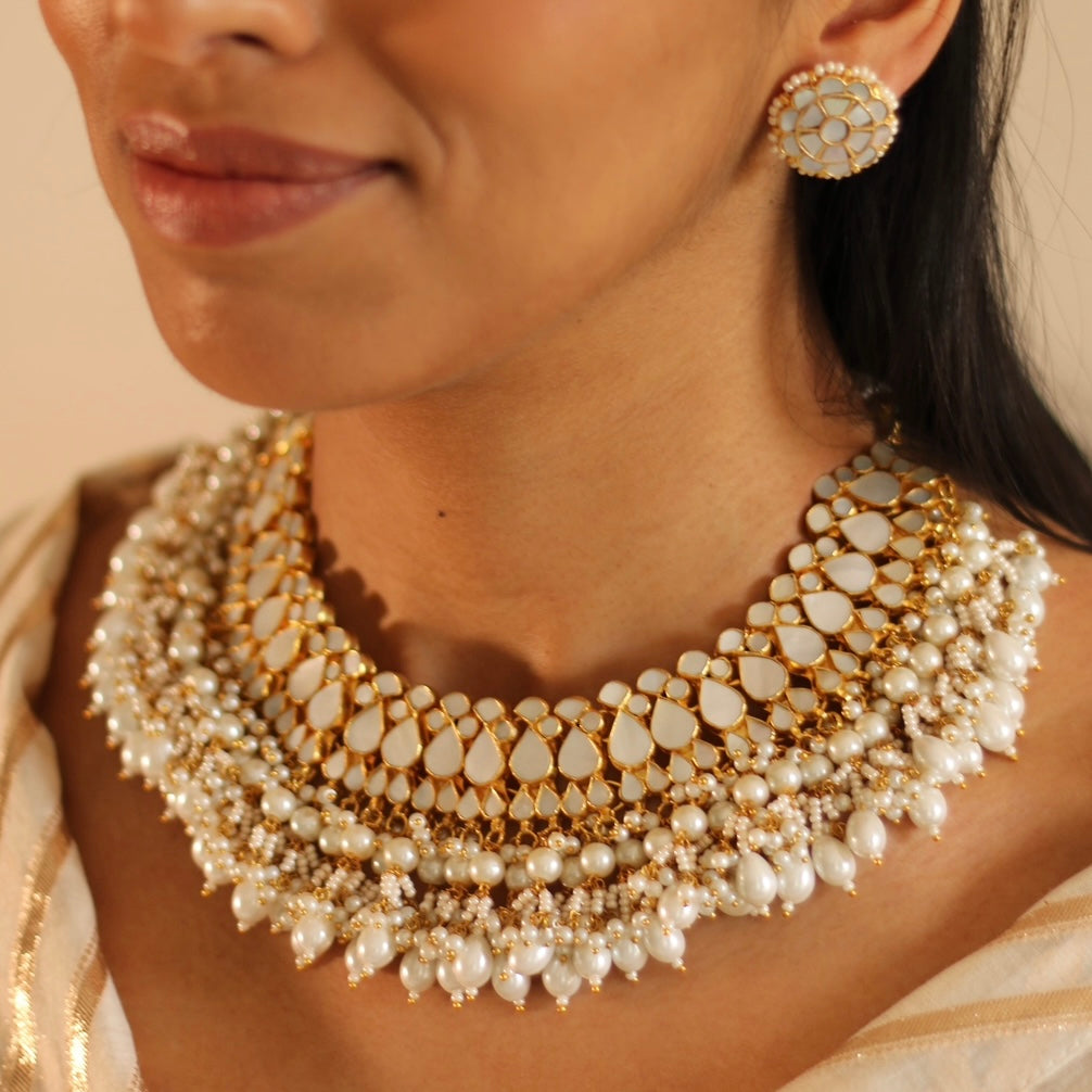 MOTHER OF PEARL KIMAYA SET