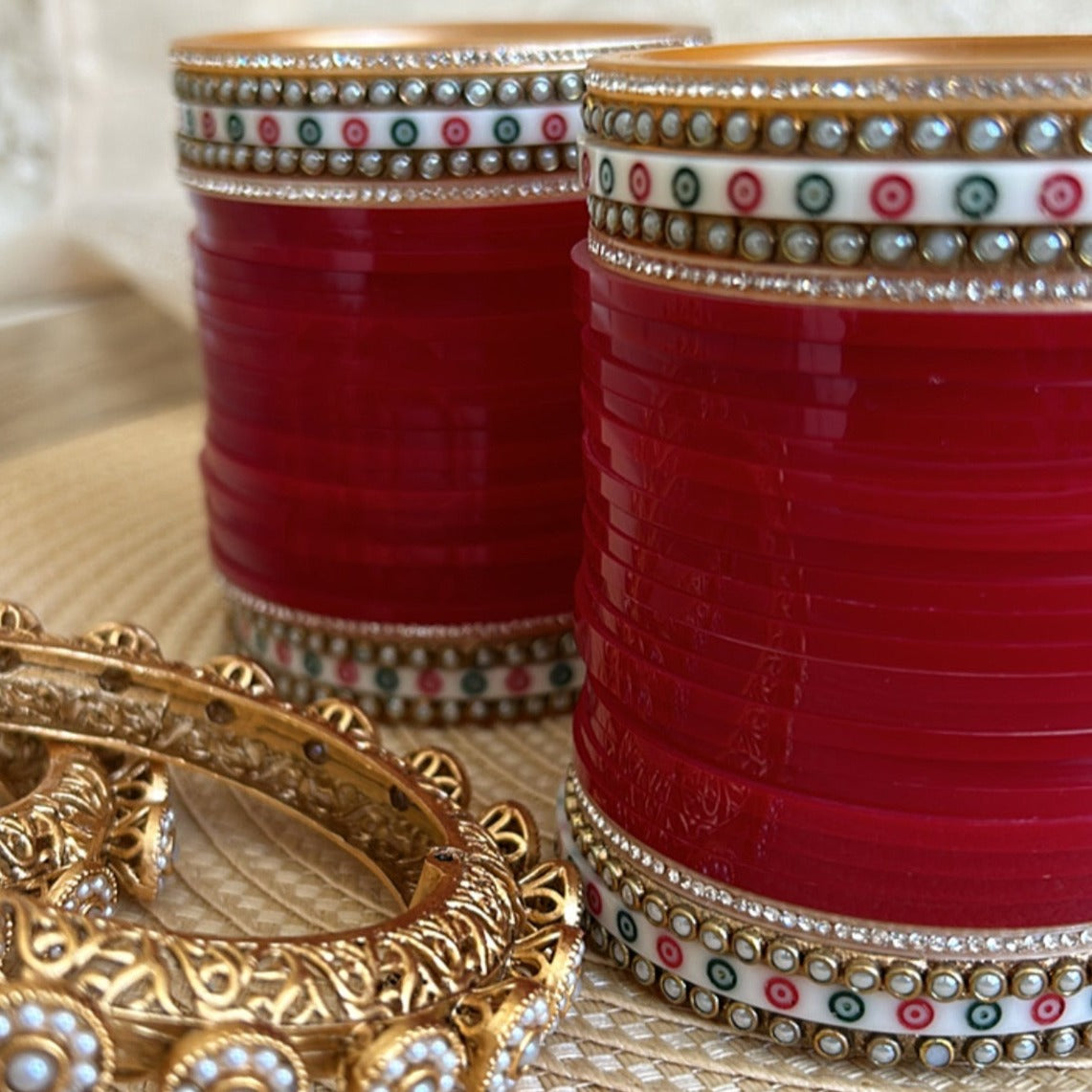 BRIDAL CHOORA & FLOWER KANGAN SET