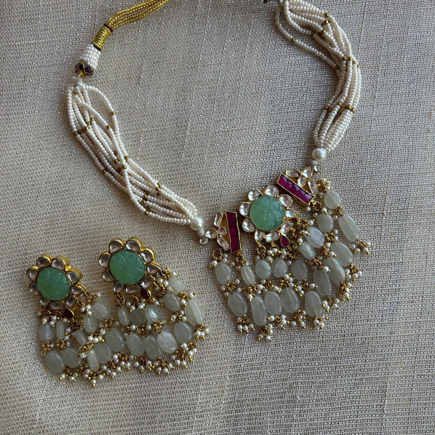 ZINNI MINT BEAD SET