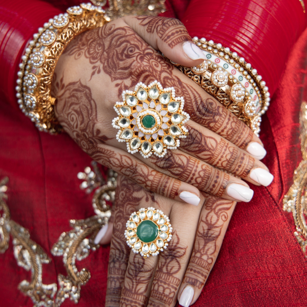 CROWN KUNDAN RING
