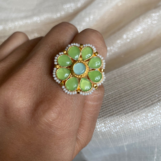 FLOWER KUNDAN RING - The Jewel Project