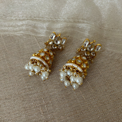 GOLD JHUMKI EARRINGS