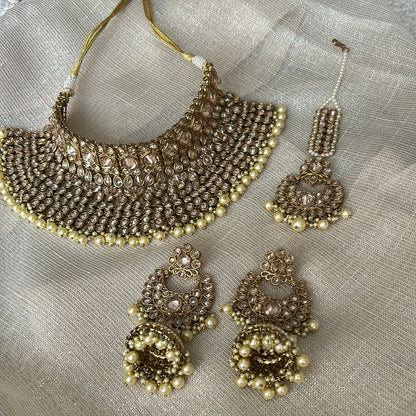 NAHARA POLKI PEARL SET