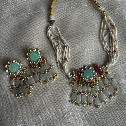 ZINNI MINT BEAD SET