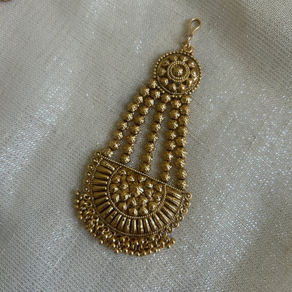 GOLD REGAL PASSA JHUMKI SET