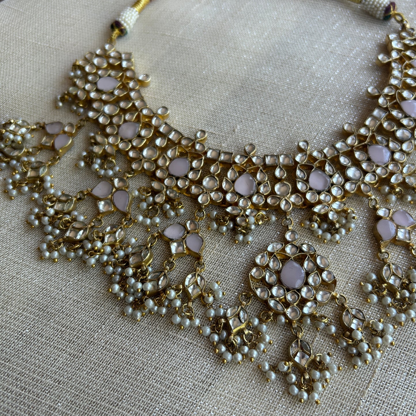 PINK ARYIN KUNDAN SET