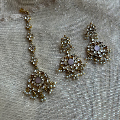 PINK ARYIN KUNDAN SET
