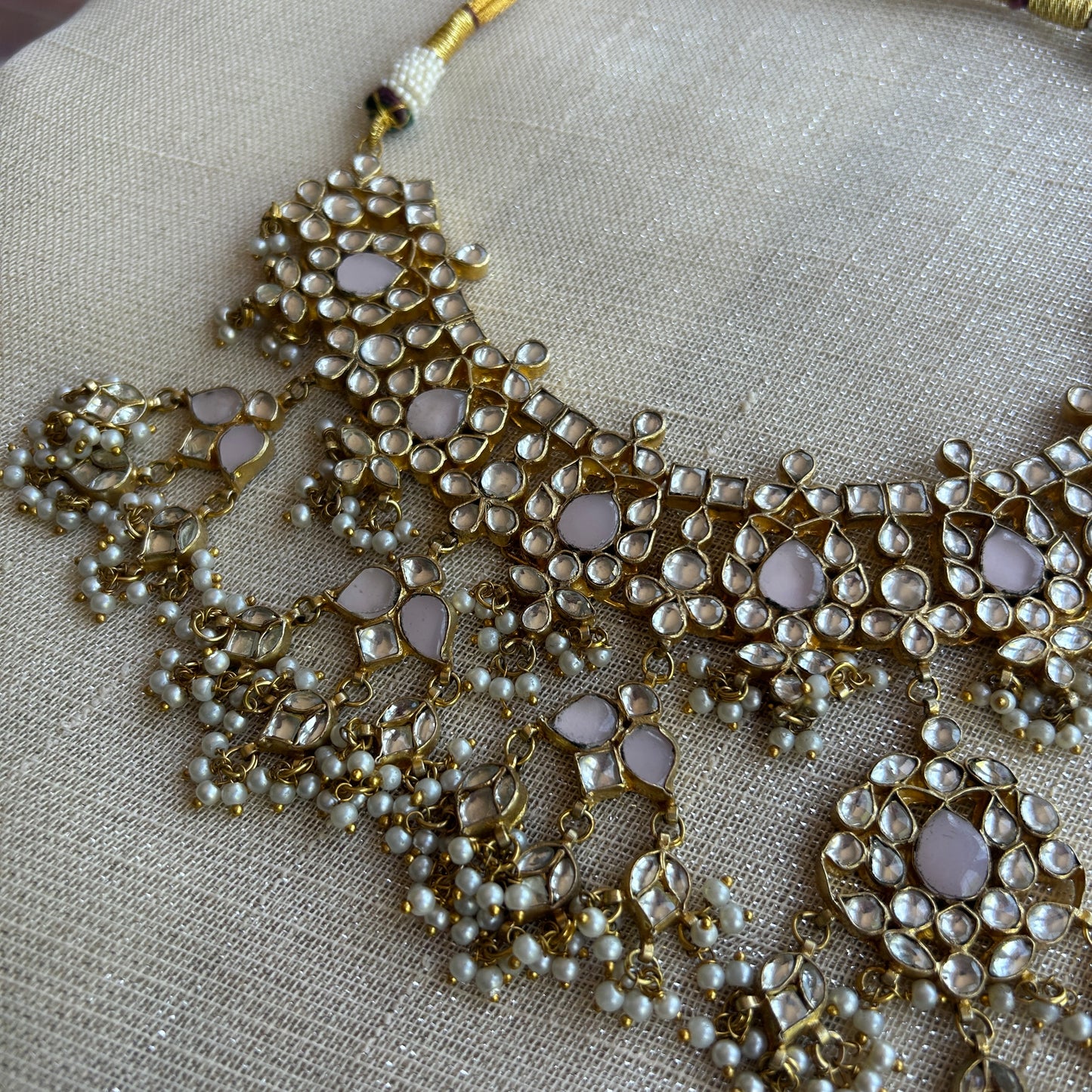 PINK ARYIN KUNDAN SET