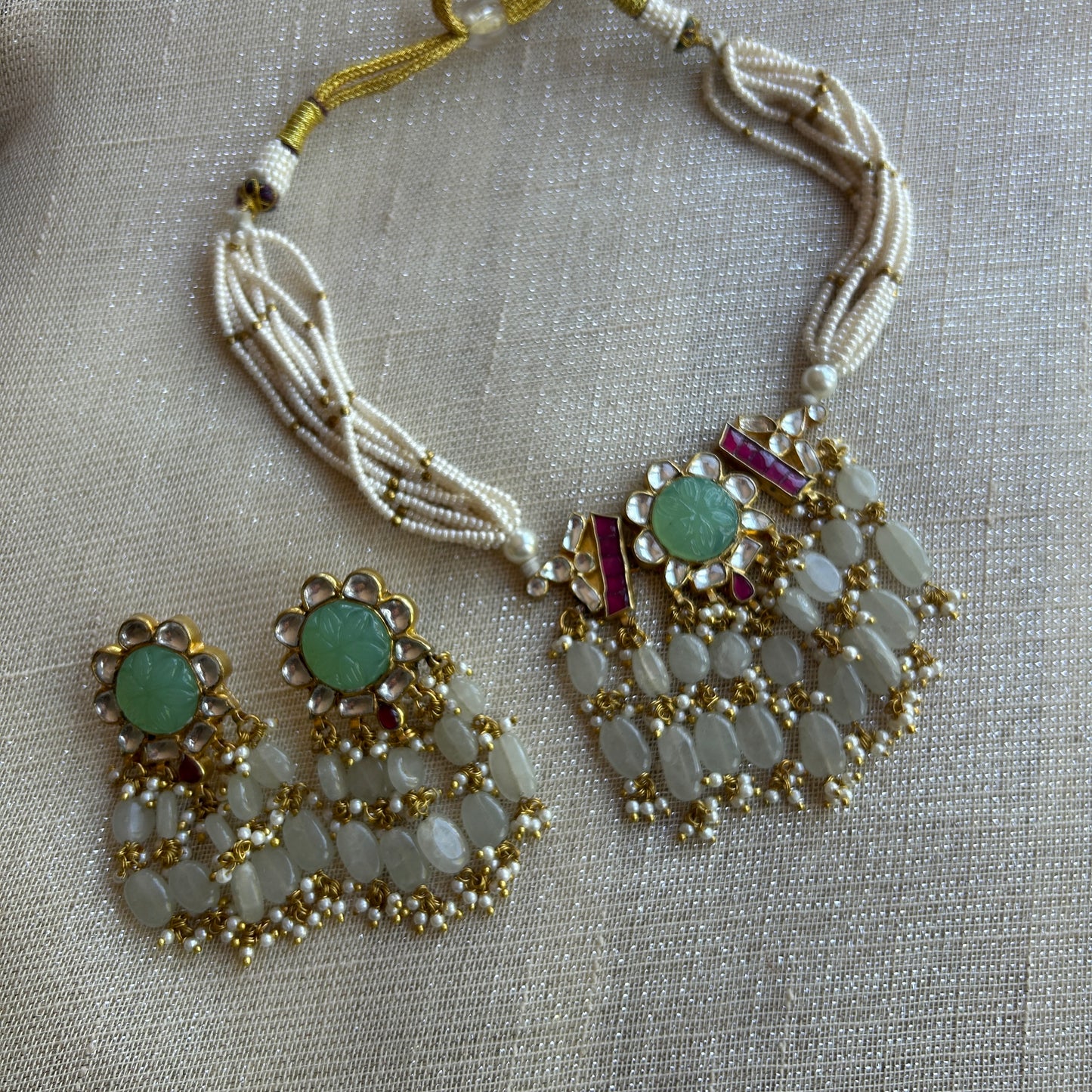ZINNI MINT BEAD SET