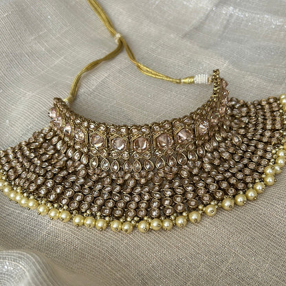 NAHARA POLKI PEARL SET