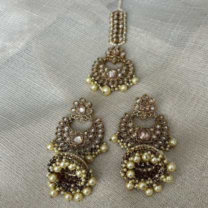 NAHARA POLKI PEARL SET