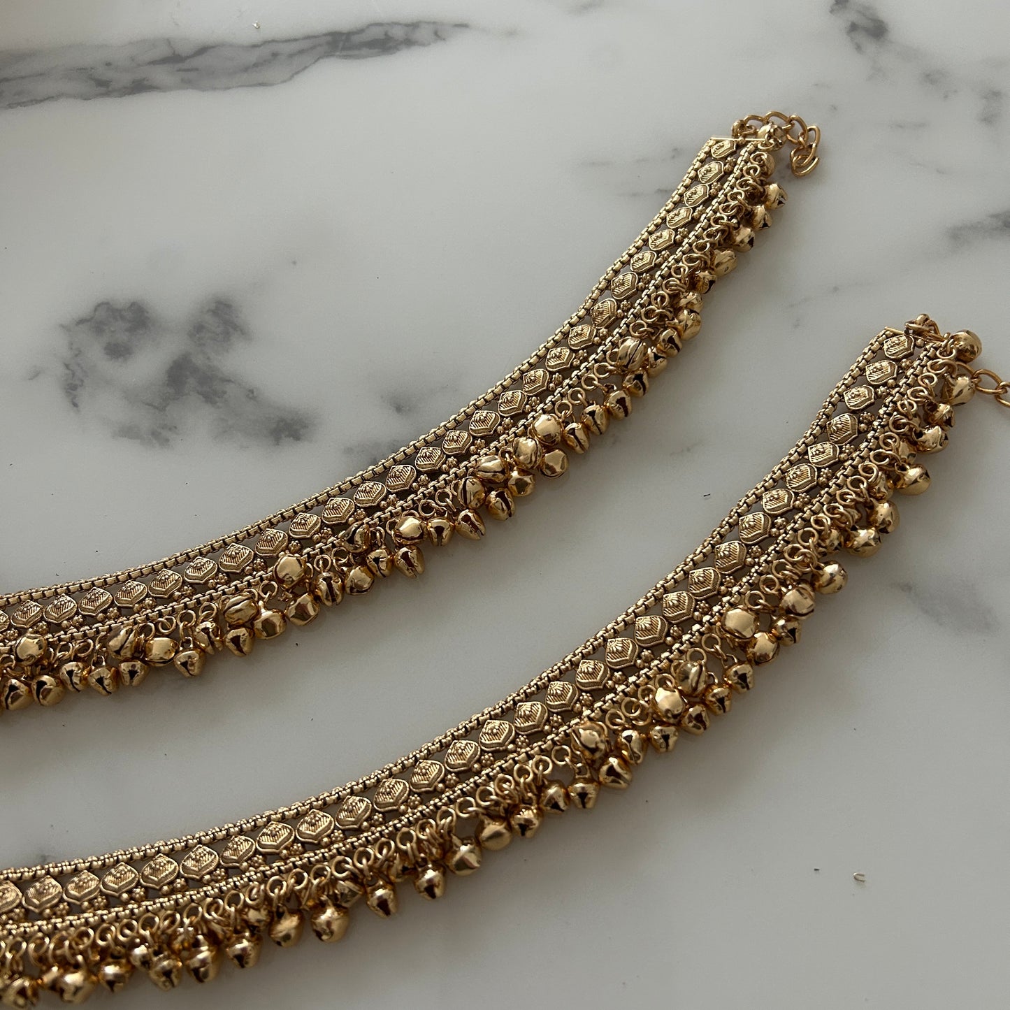 GOLDEN JINGLE BELL ANKLETS
