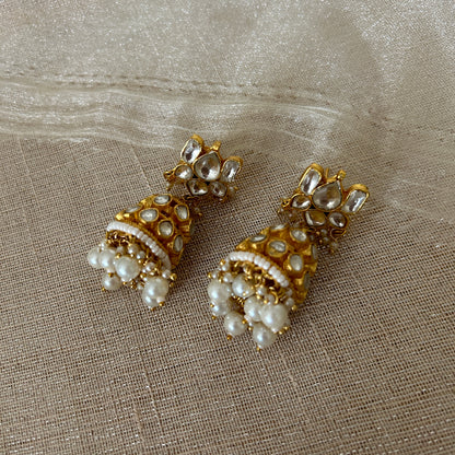 GOLD JHUMKI EARRINGS