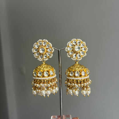 GOLD JHUMKI EARRINGS