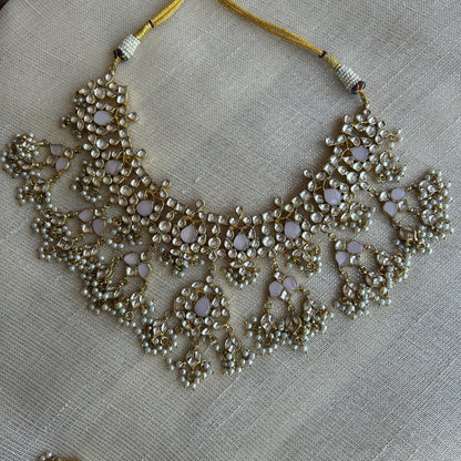 PINK ARYIN KUNDAN SET