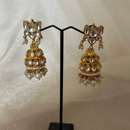 GOLD JHUMKI EARRINGS