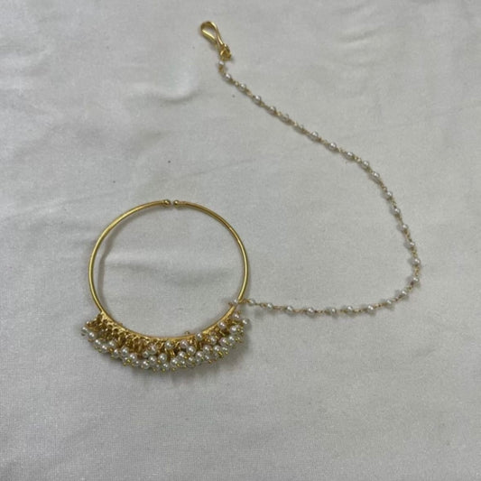 PEARL CLUSTER NOSE RING NATH