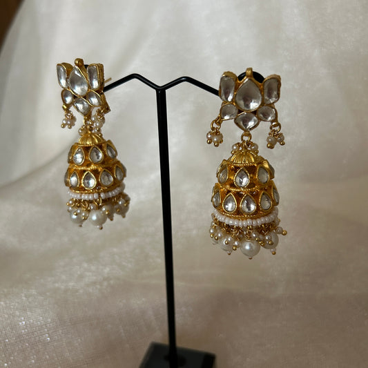 GOLD JHUMKI EARRINGS