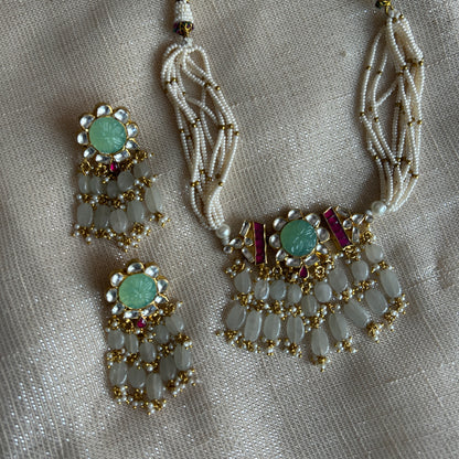 ZINNI MINT BEAD SET