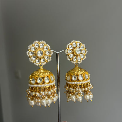 GOLD JHUMKI EARRINGS
