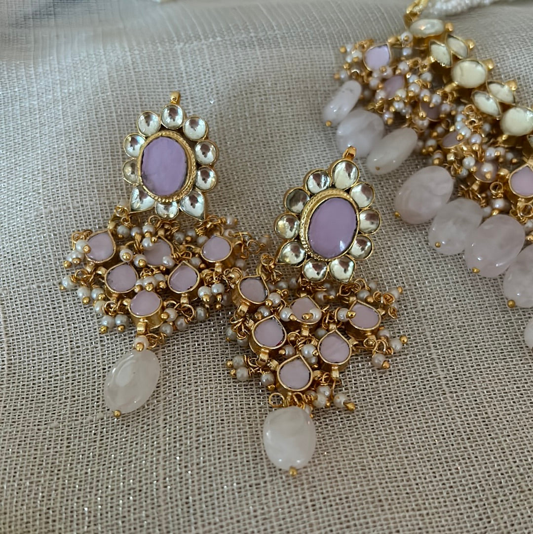 PINK KUNDAN SET