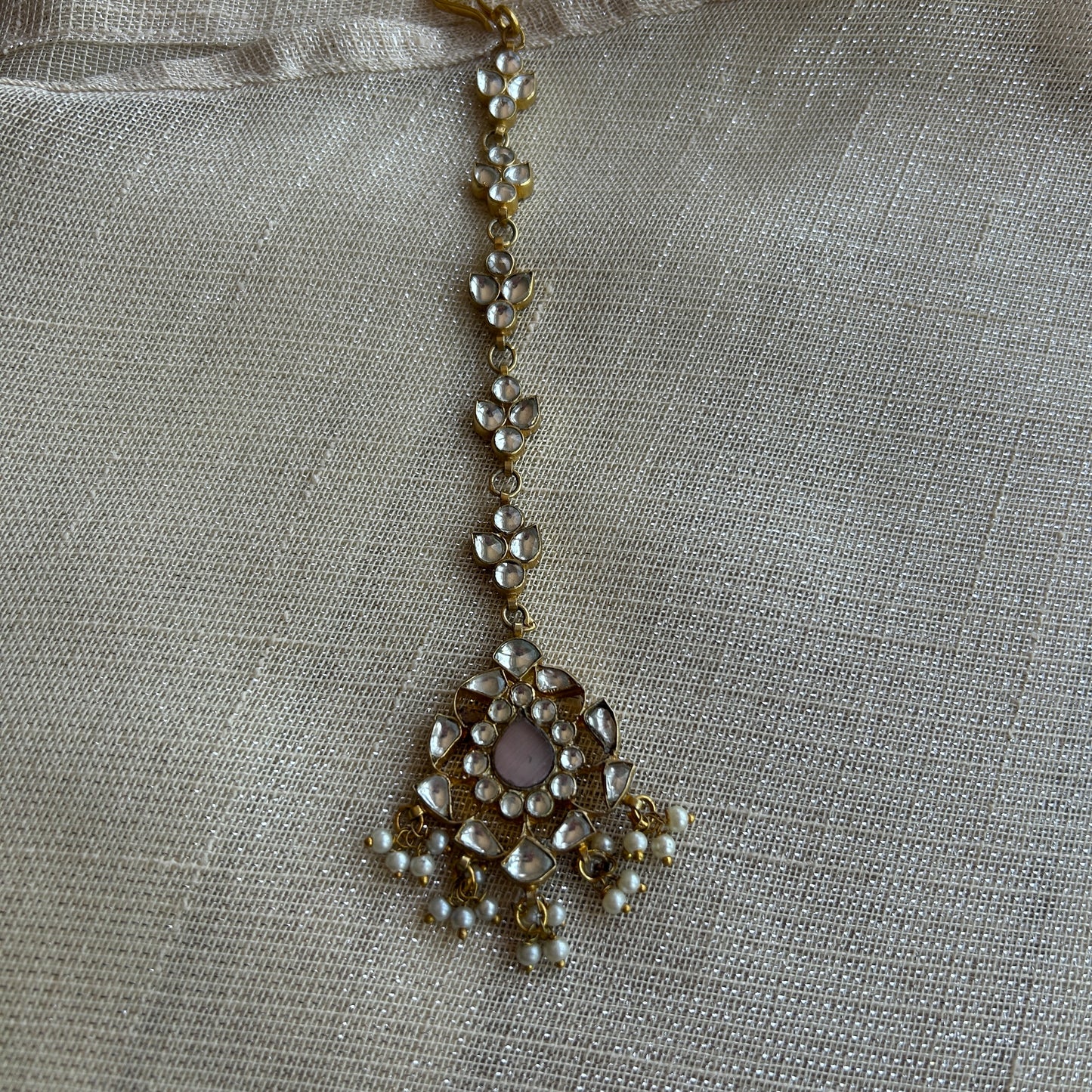 PINK ARYIN KUNDAN SET