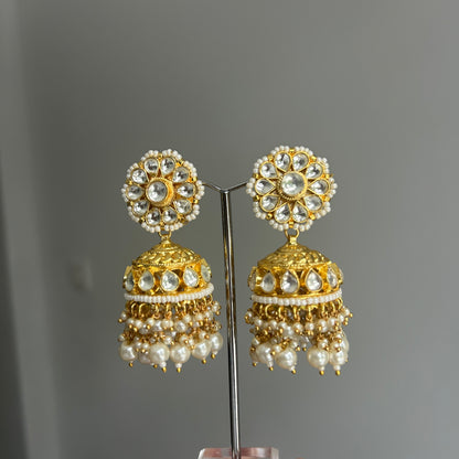 GOLD JHUMKI EARRINGS