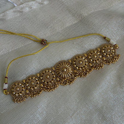 GOLD REGAL PASSA JHUMKI SET