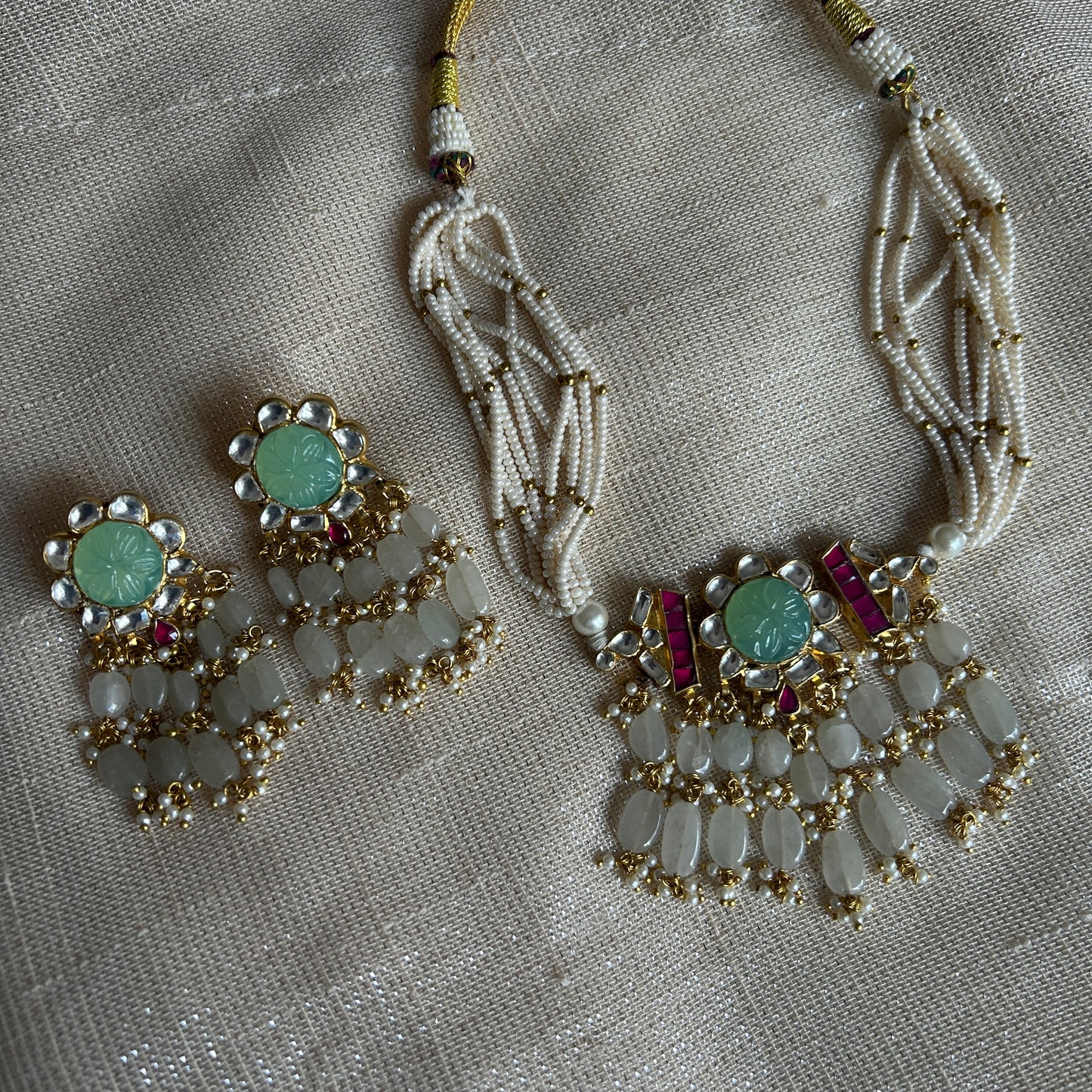 ZINNI MINT BEAD SET