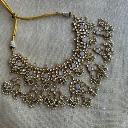 PINK ARYIN KUNDAN SET