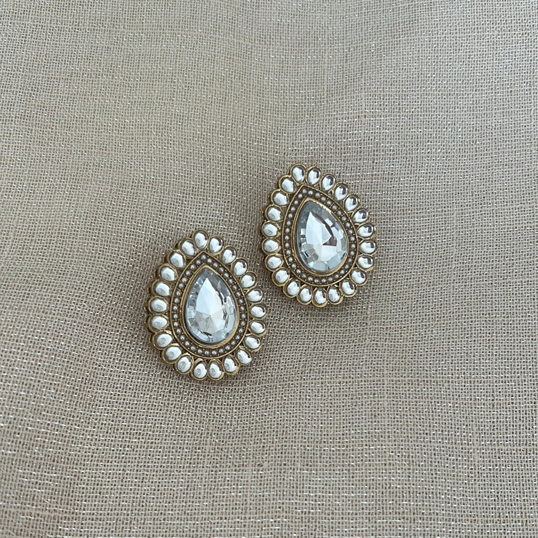 DIYA STUD TEARDROP EARRINGS