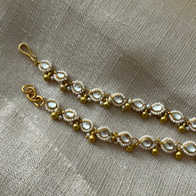 Load image into Gallery viewer, PEARL KUNDAN ANKLETS