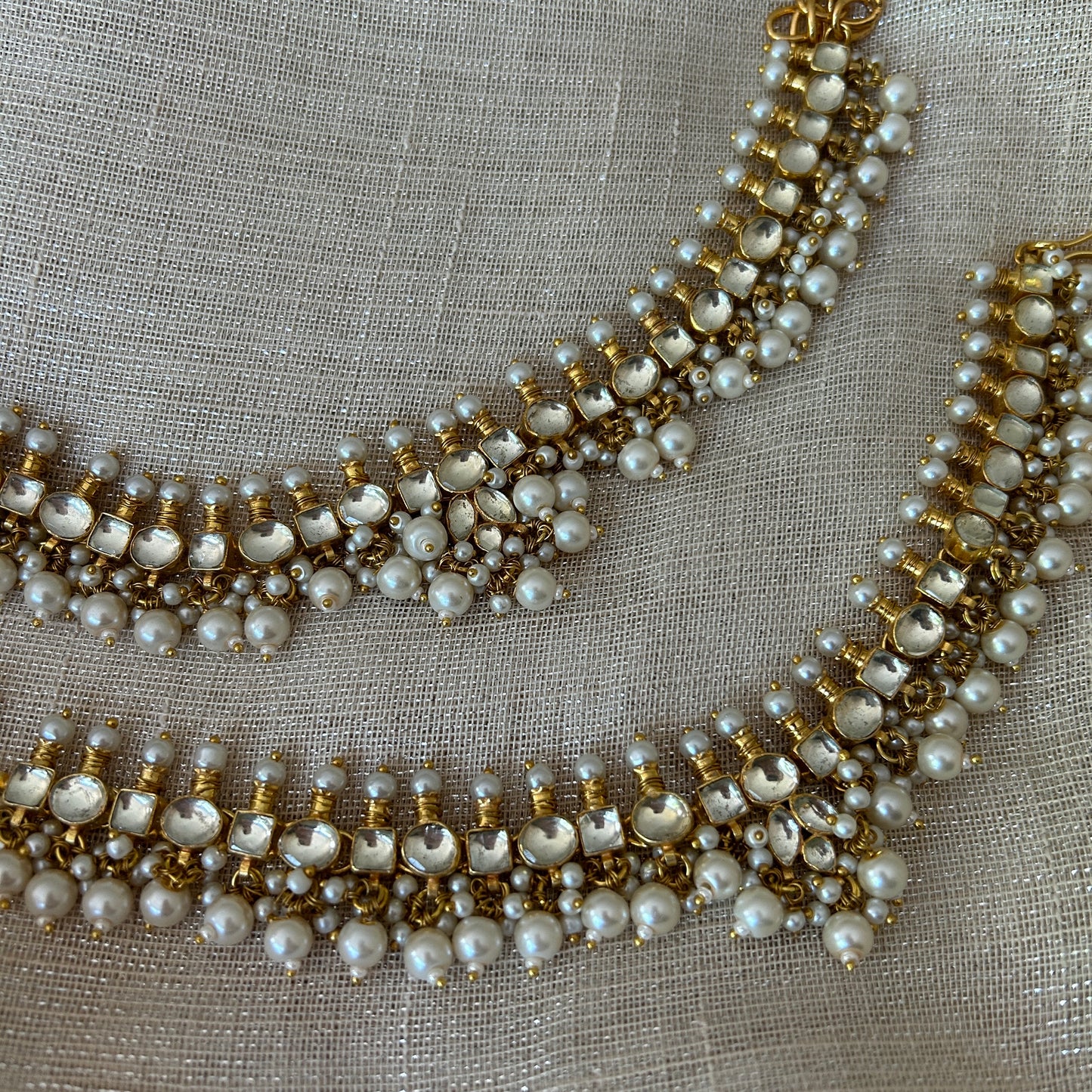 KUNDAN PEARL ANKLETS