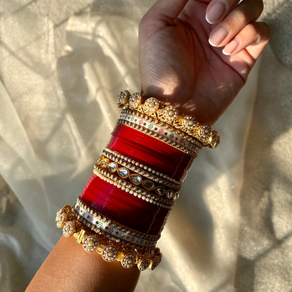 PEARL FLOWER KANGAN BANGLES