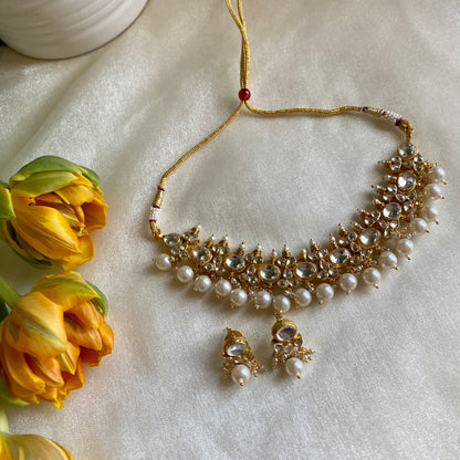 AZIRA PEARL KUNDAN SET