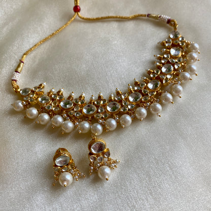 AZIRA PEARL KUNDAN SET