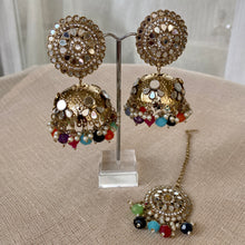 Load image into Gallery viewer, ANVI MIRROR TIKKA SET - The Jewel Project