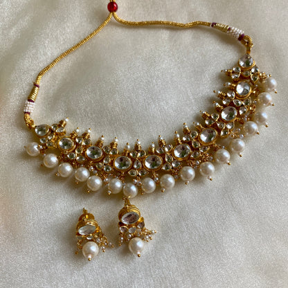 AZIRA PEARL KUNDAN SET