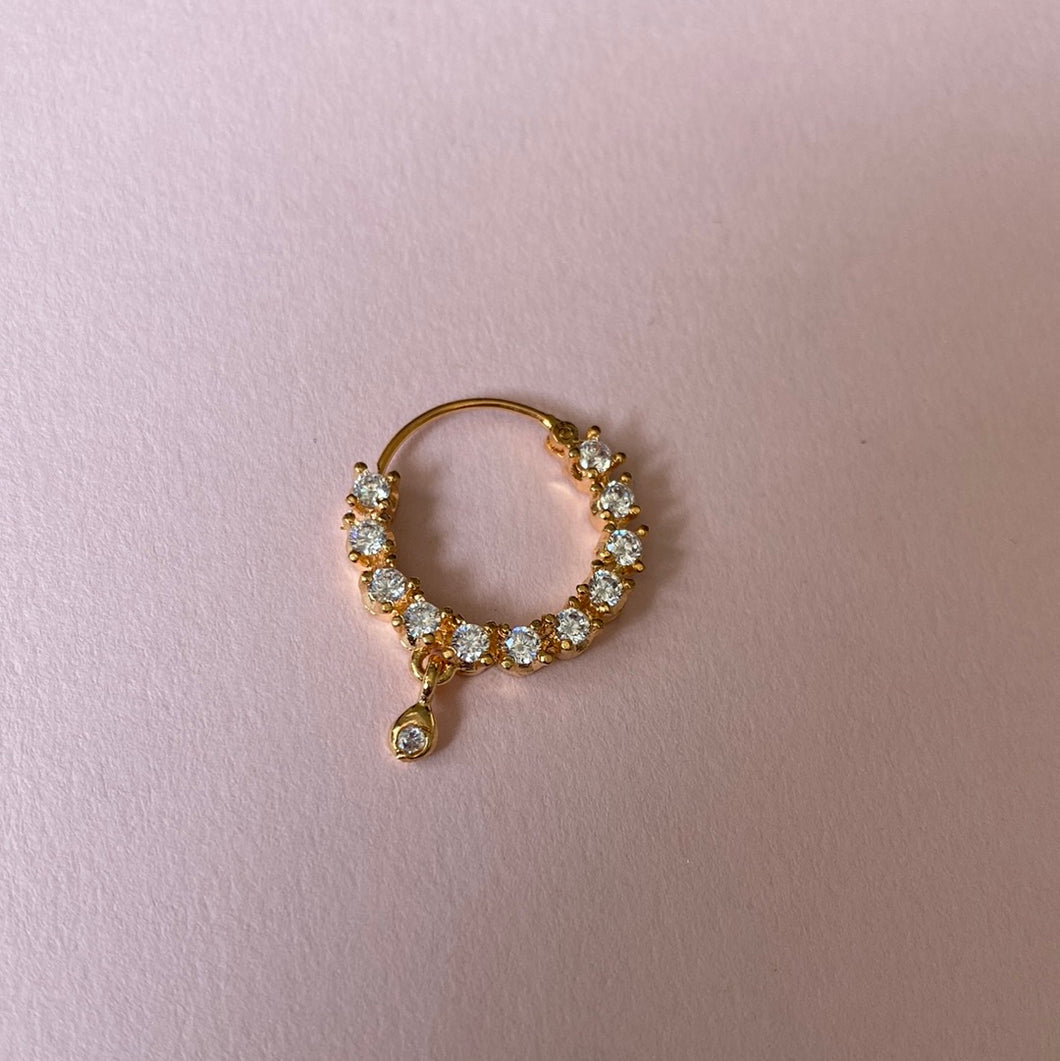 Floral Gold Nose ring – SOKORA JEWELS