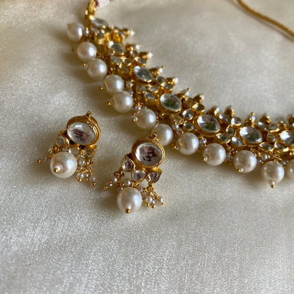 AZIRA PEARL KUNDAN SET