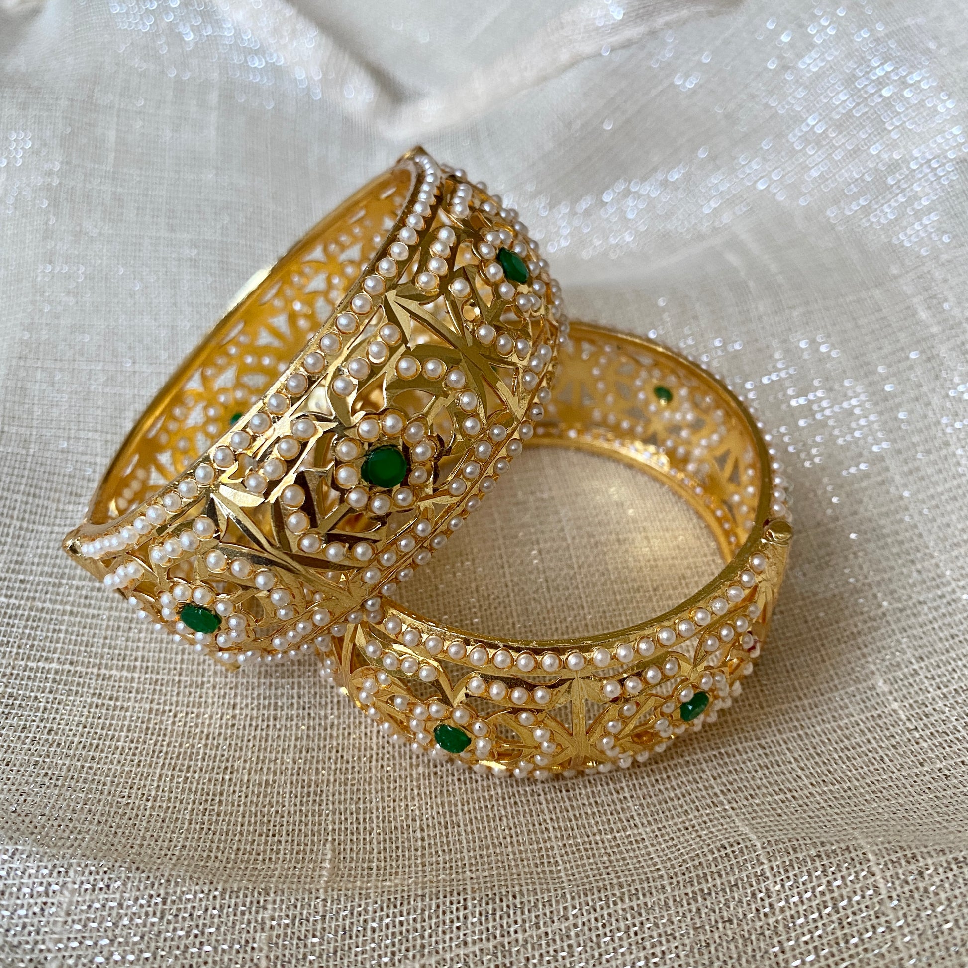 JADAU PEARL KADE BANGLES - The Jewel Project