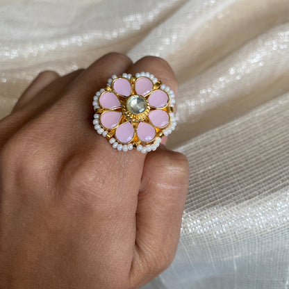 FLOWER KUNDAN RING - The Jewel Project