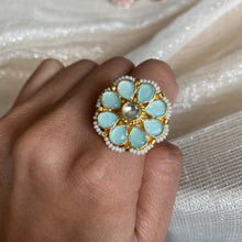 Load image into Gallery viewer, FLOWER KUNDAN RING - The Jewel Project