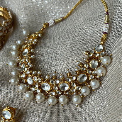 AZIRA PEARL KUNDAN SET